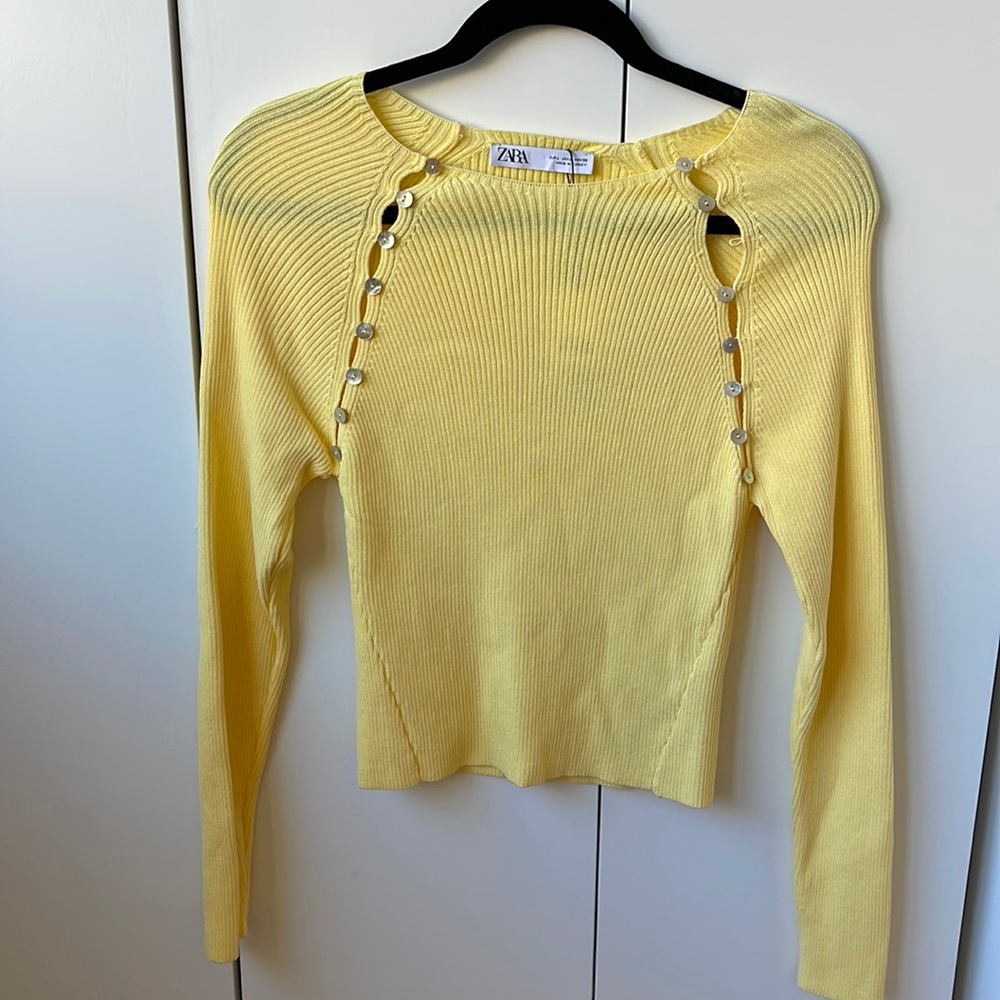Yellow sweater from Zara